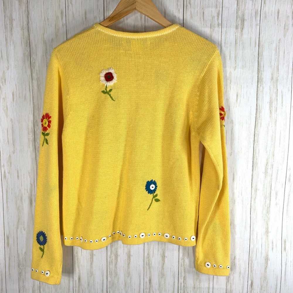Susan Bristol Vintage floral sweater size Small - Picture 5 of 6